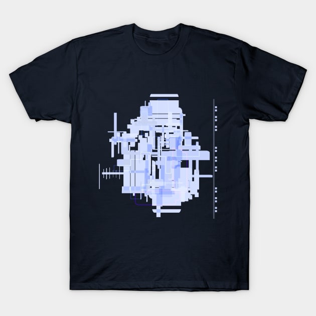 New Blue Light City T-Shirt by stefy